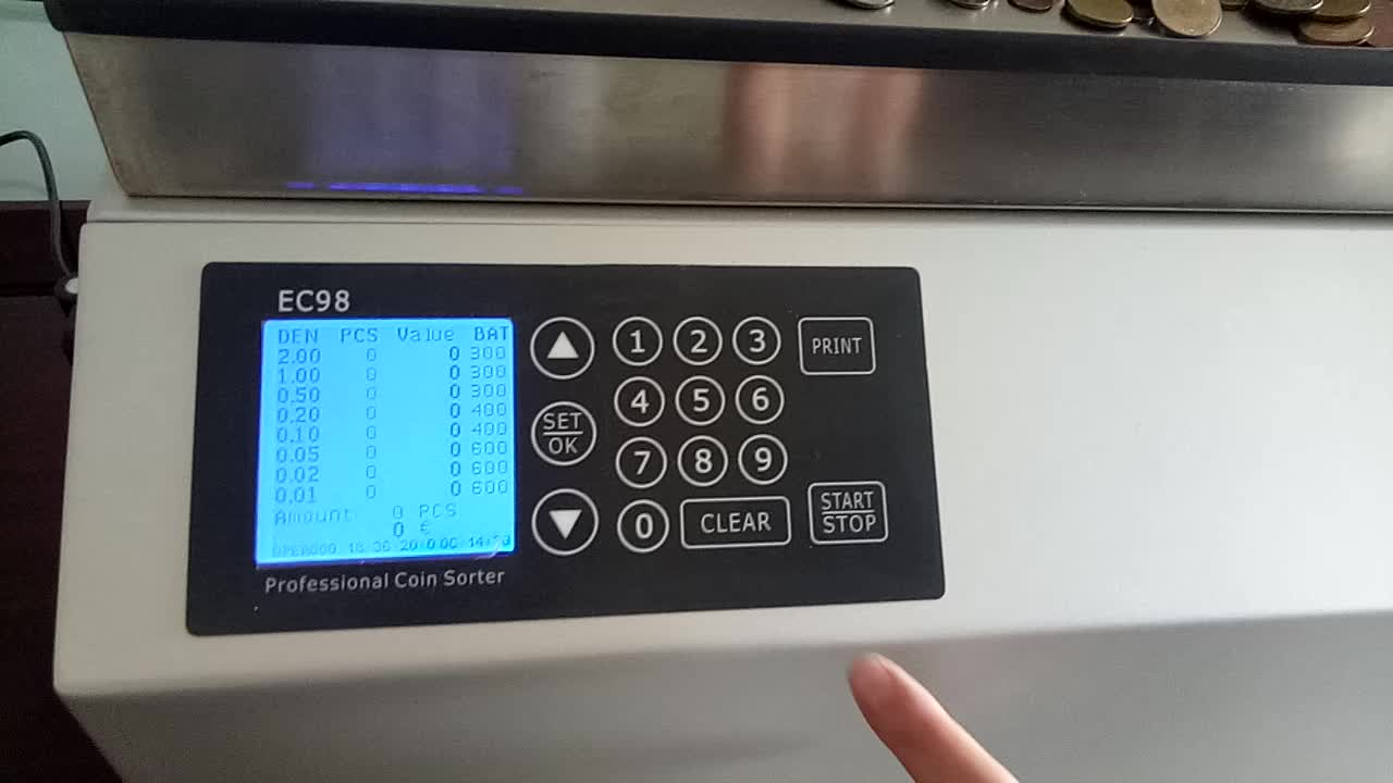 1000coins/m Full-Automatic Coin Sorter I Coin Counting