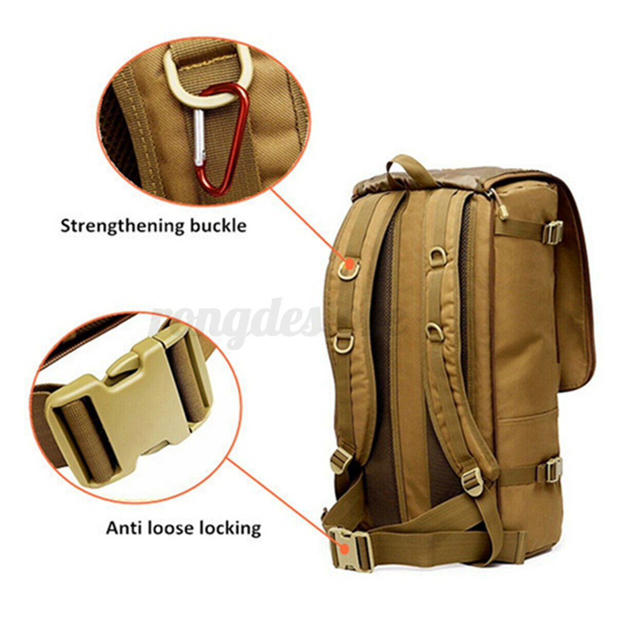 50L Outdoor Military Tactical Backpack Sport Camping Travel