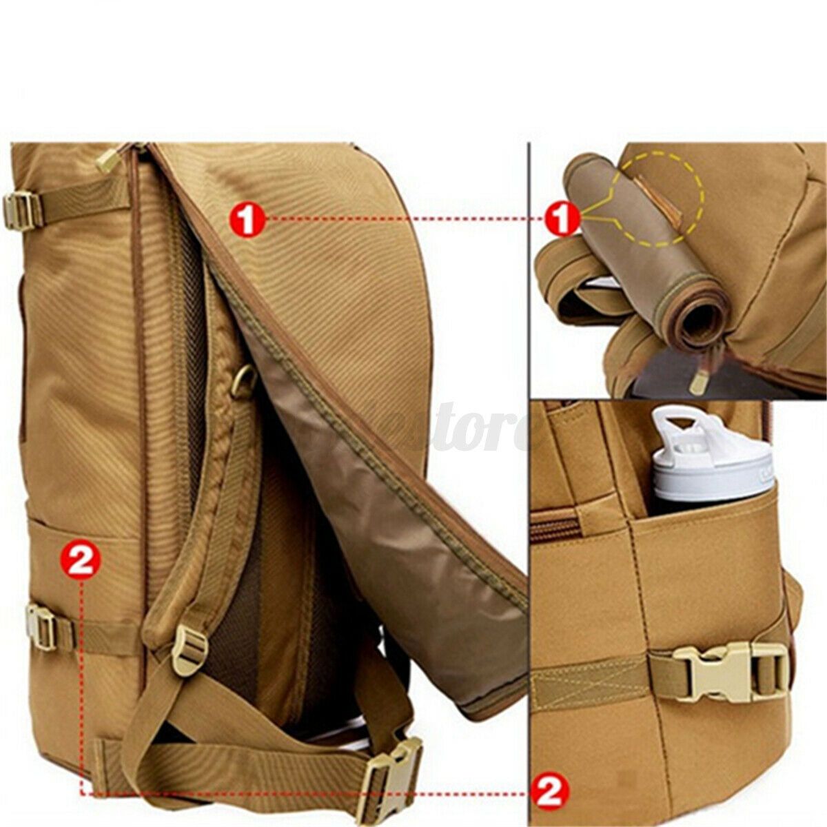 50L Outdoor Military Tactical Backpack Sport Camping Travel