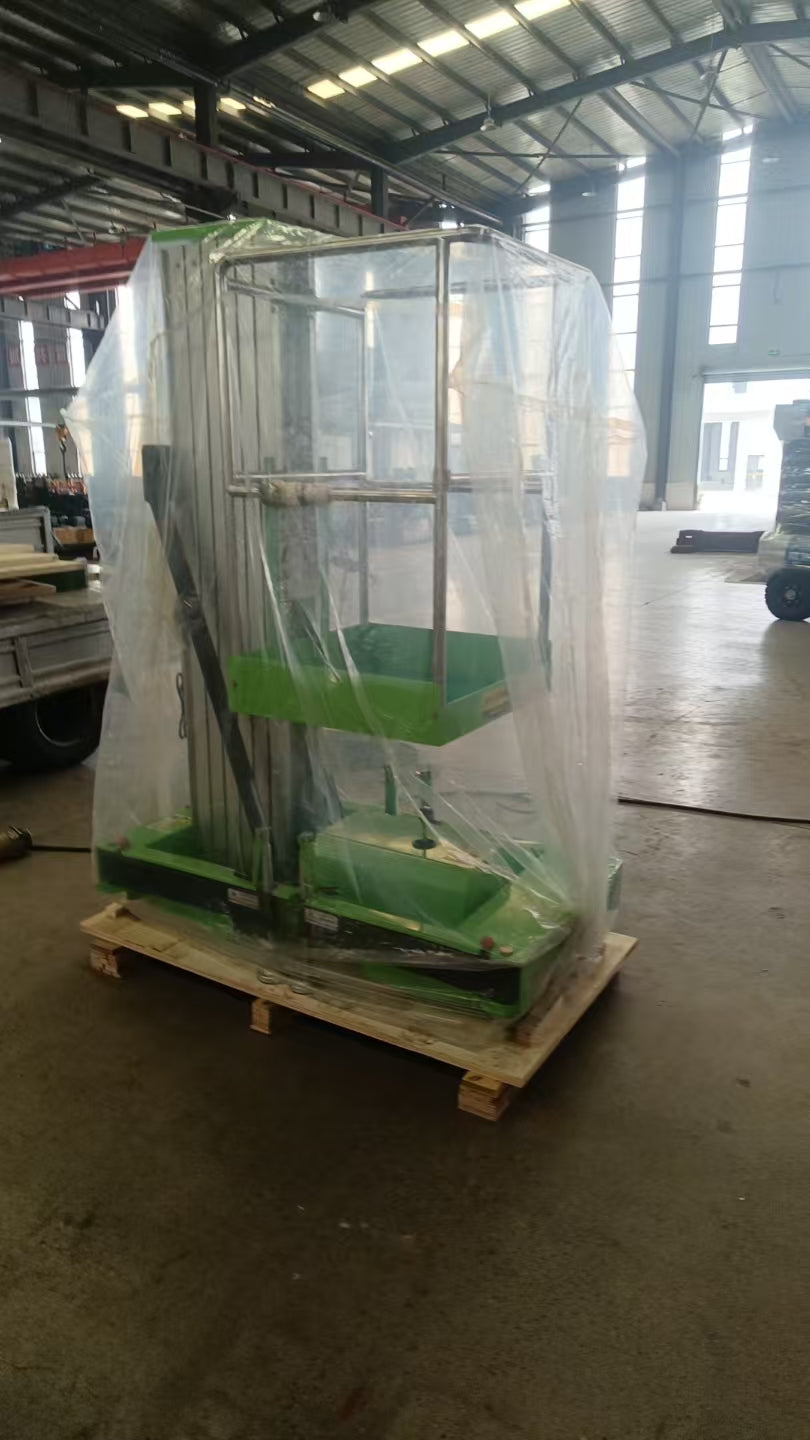 Single Mast Electric Lifting Aluminum Alloy Man Lift: Your Portable Aerial Work Platform Solution I Model MGTWY081