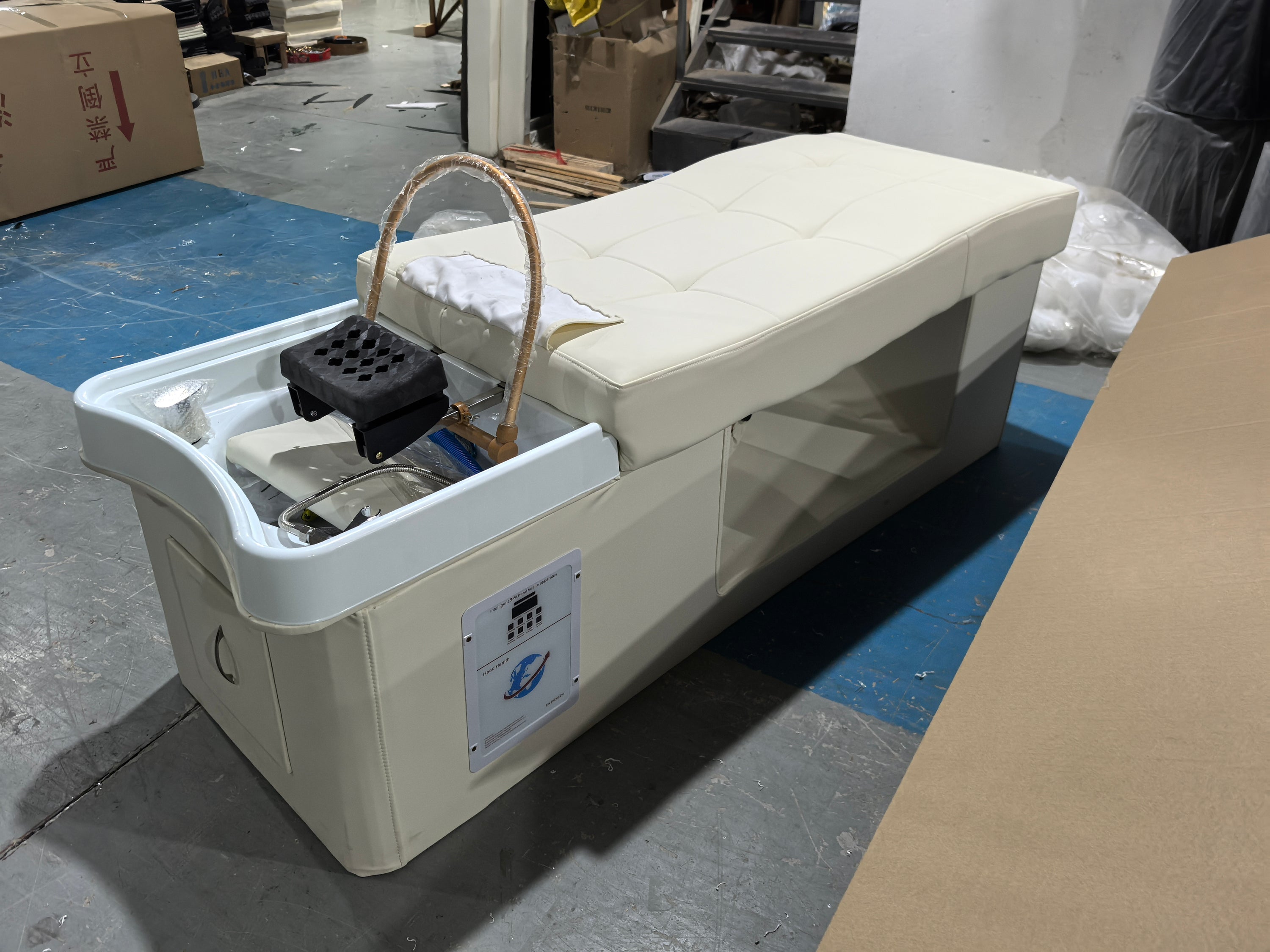 Japanese Shampoo Chair with Head Spa & Water Circulation | Hair Salon Equipment & Massage Furniture