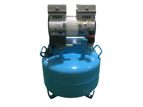 Meubon Silent Medical Oil-Free Dental Air Compressor for 2 Dental chairs I Single Head Model MBD201