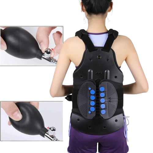 Universal Thoracic Full Back Brace for Men and Women: Treat Kyphosis, Compression, Osteoporosis, and Upper Spine Injuries with Lumbar Support Model MBB1234190