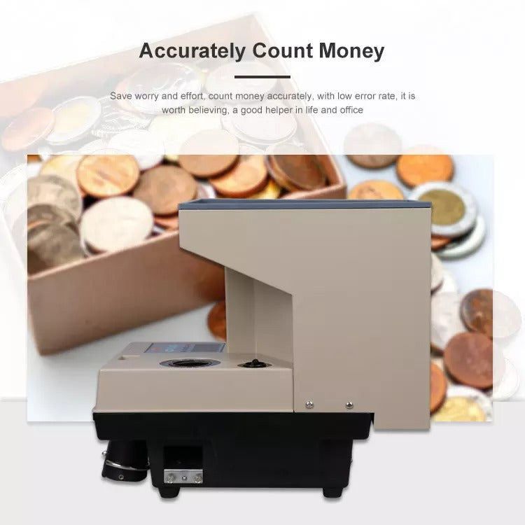 Automatic Coin Counter High Speed Sorting Machine Clear Led