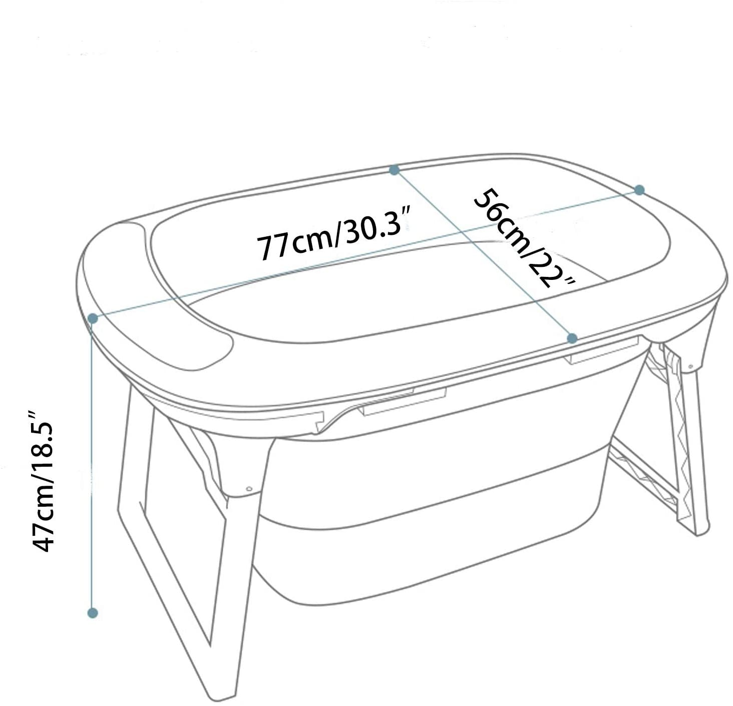 Baby Bath tub Large Portable Folding Collapsible Baby