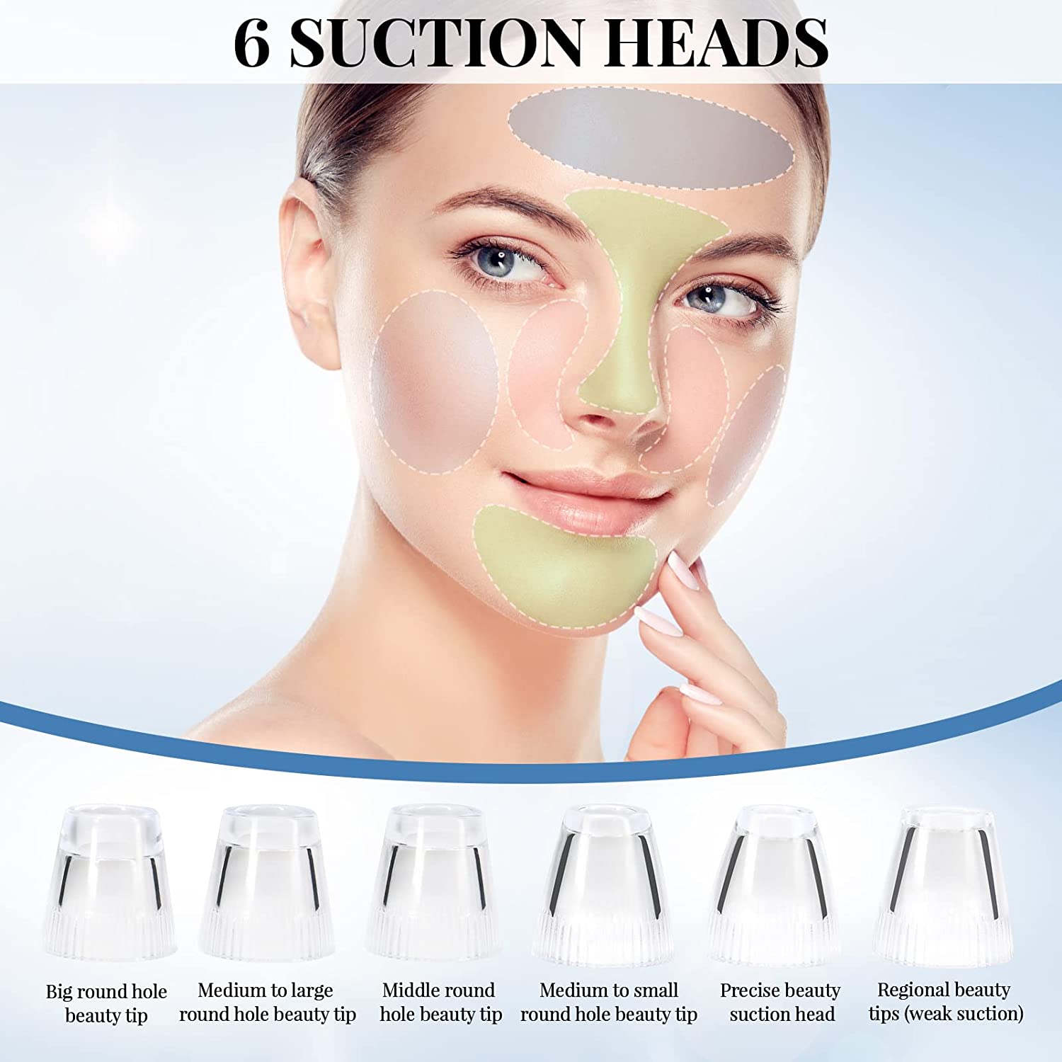 Blackhead Remover Pore Vacuum with Camera with Kit Suction