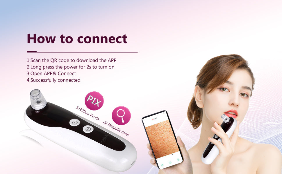 Blackhead Remover Pore Vacuum with Camera with Kit Suction