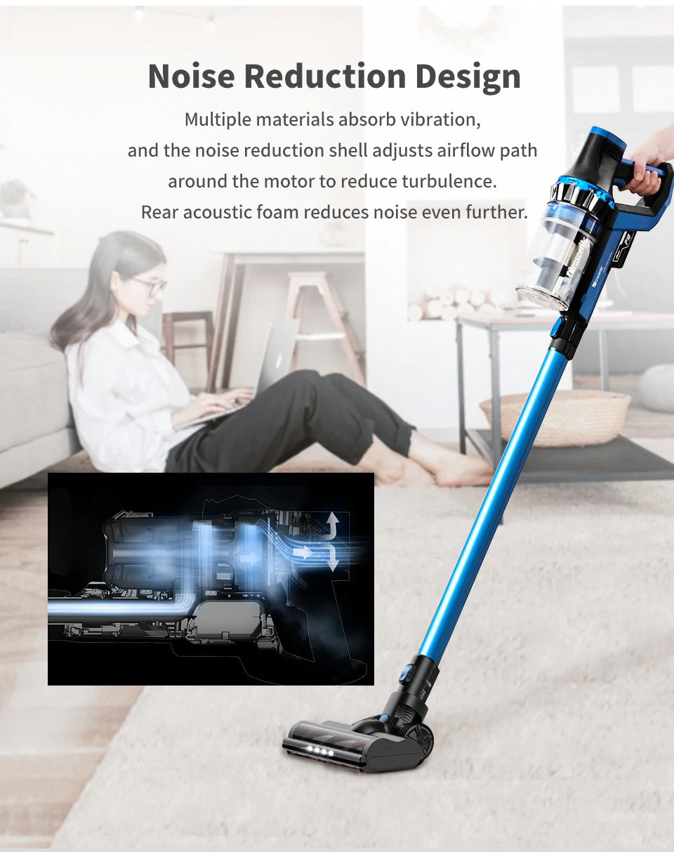 Cordless Vacuum Cleaner 23000Pa Powerful Suction LED Touch