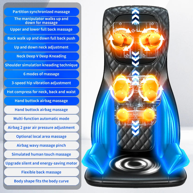 Electric Full Body Massage Cushion I Air Compress Heat