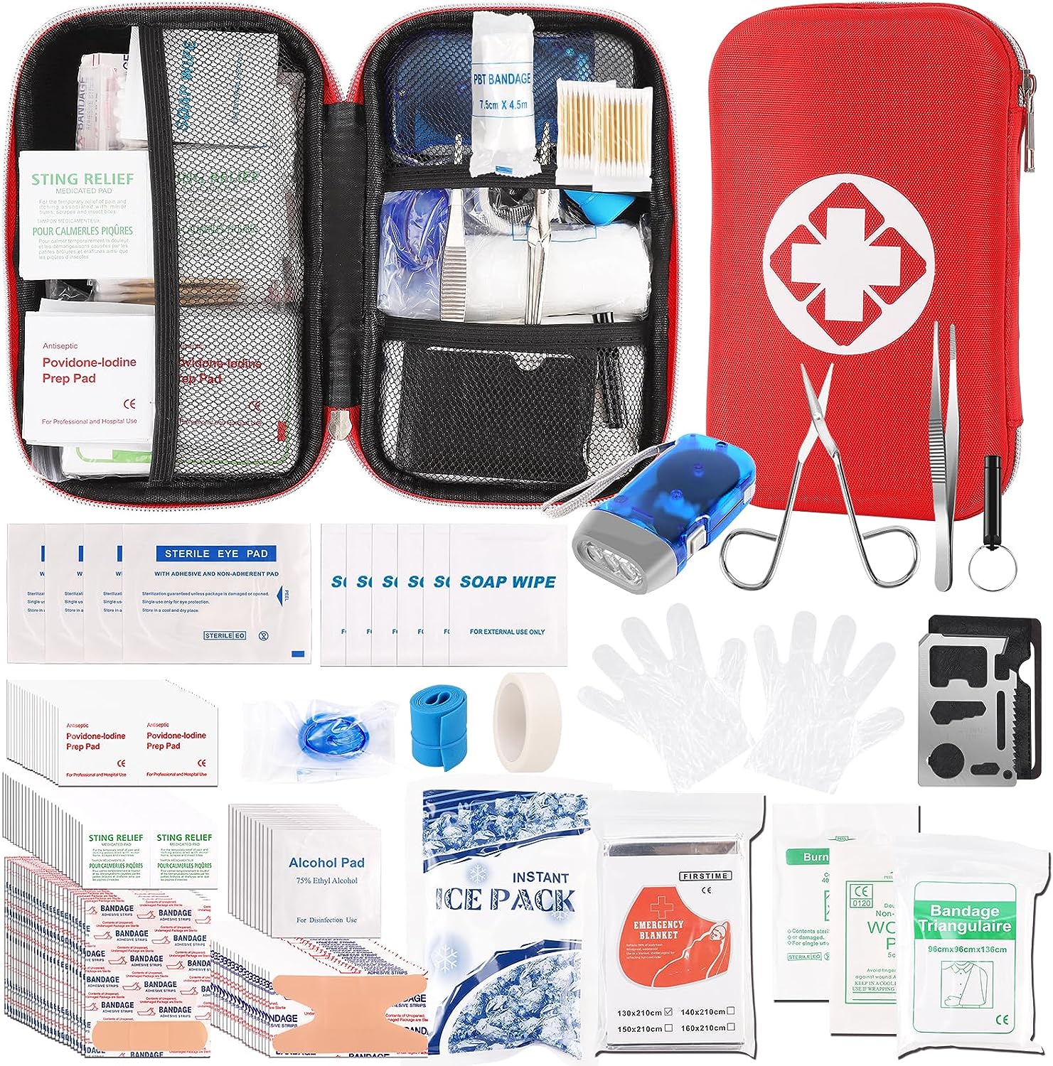 First Aid Kit I Trauma Kit with Essential Emergency Medical