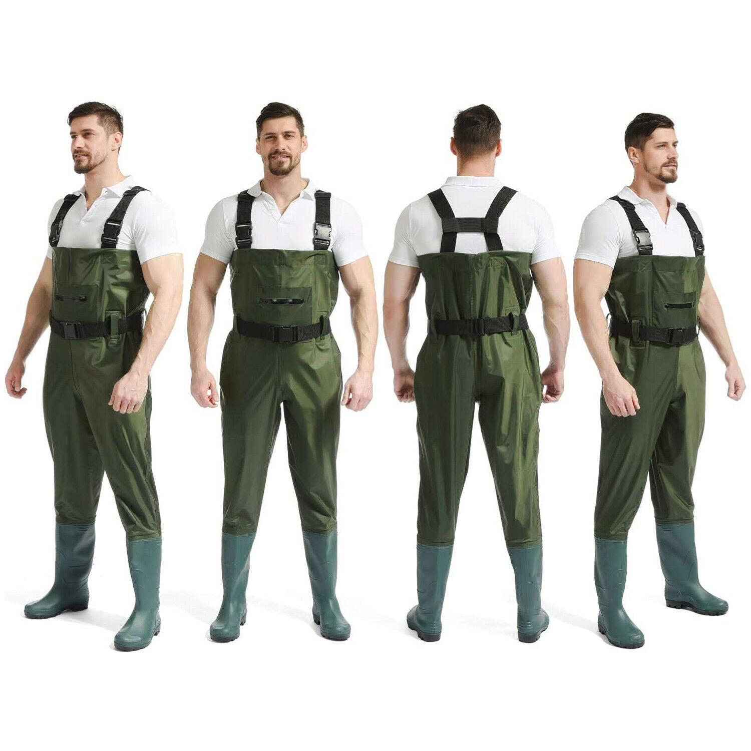 Fishing Wader Waterproof Chest Wader Bootfoot Nylon/PVC