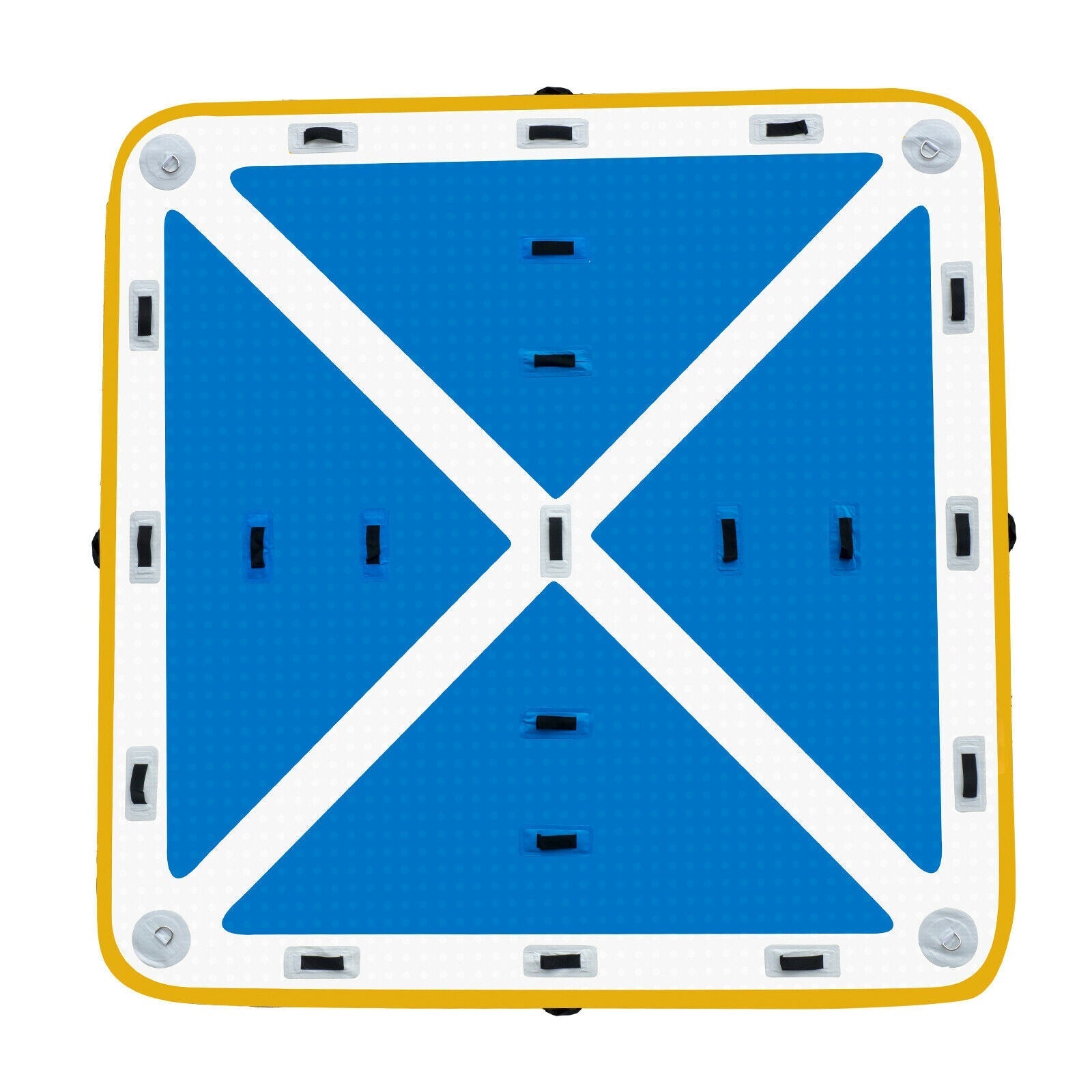 Floating Fishing Dock PVC Inflatable Dock Platform 8x8 ft w/