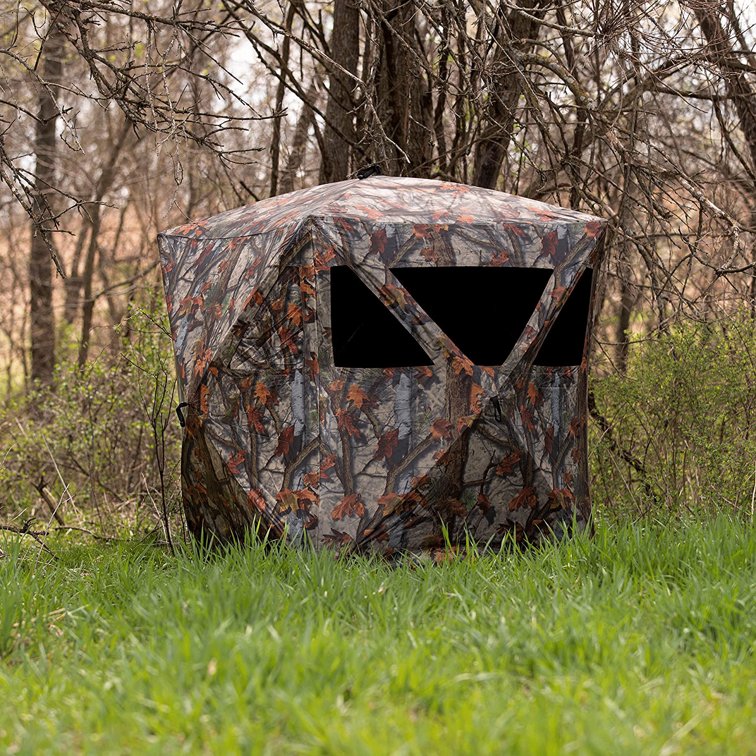 Hunting Blind 2 person Pop Up Shelter Bloodtrail Woodland