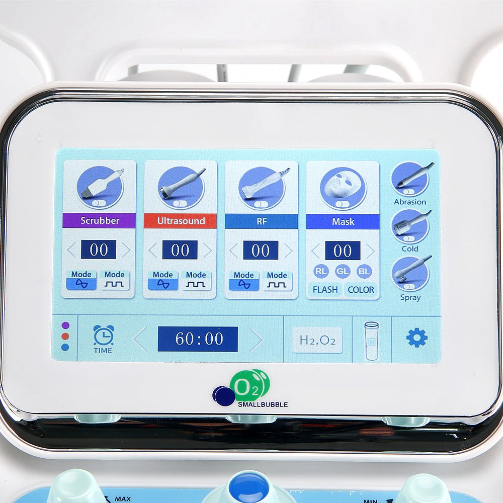 Hydrogen Oxygen 7 in 1 Small Bubble RF Beauty Machine I Face