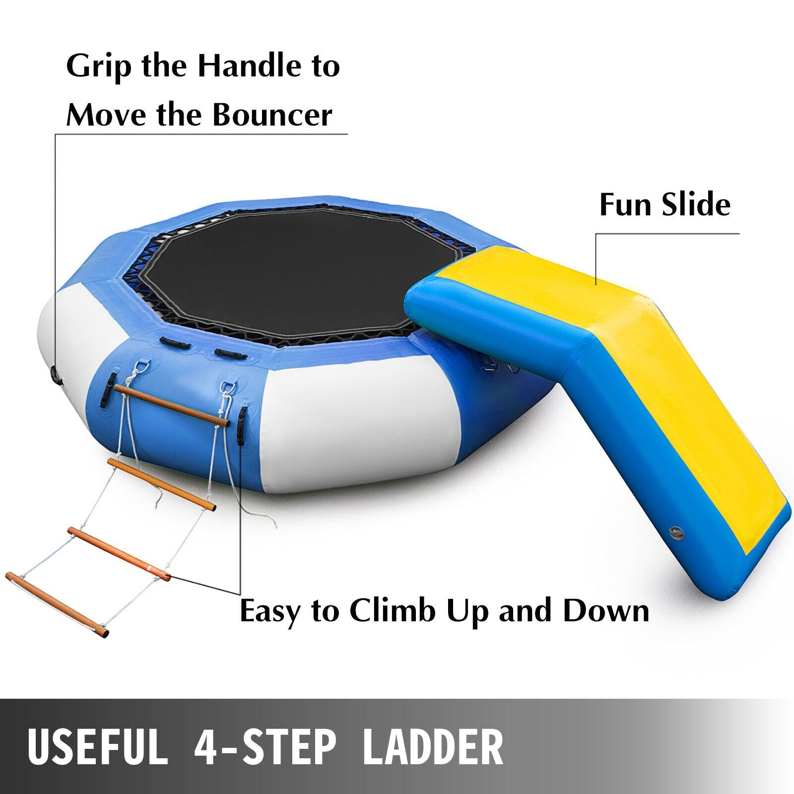 Inflatable Water Trampoline 10Ft Floated Water Bounce