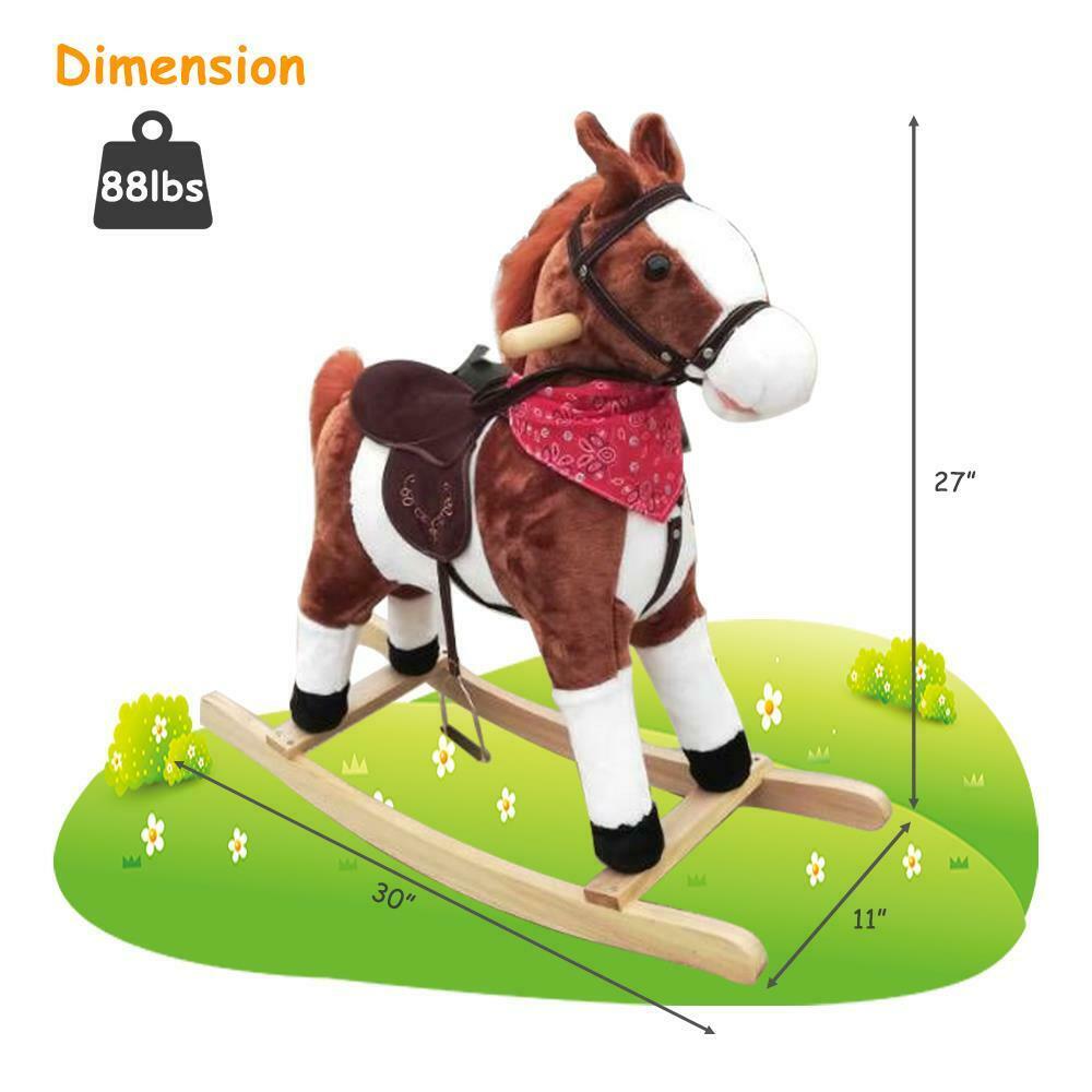 Kids Ride on Horse Rocking Horse Toy Rocker Seat Ride