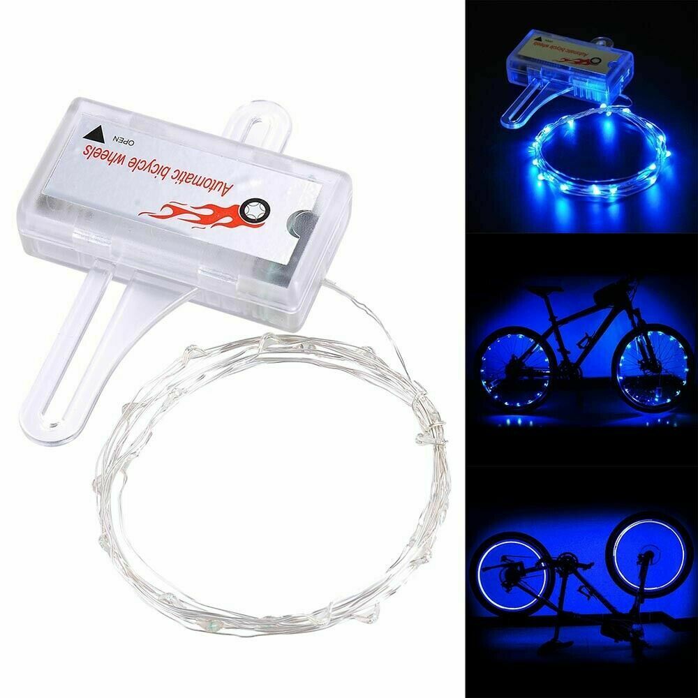 LED Bicycle Bike Cycling Rim String Lights Open & Close