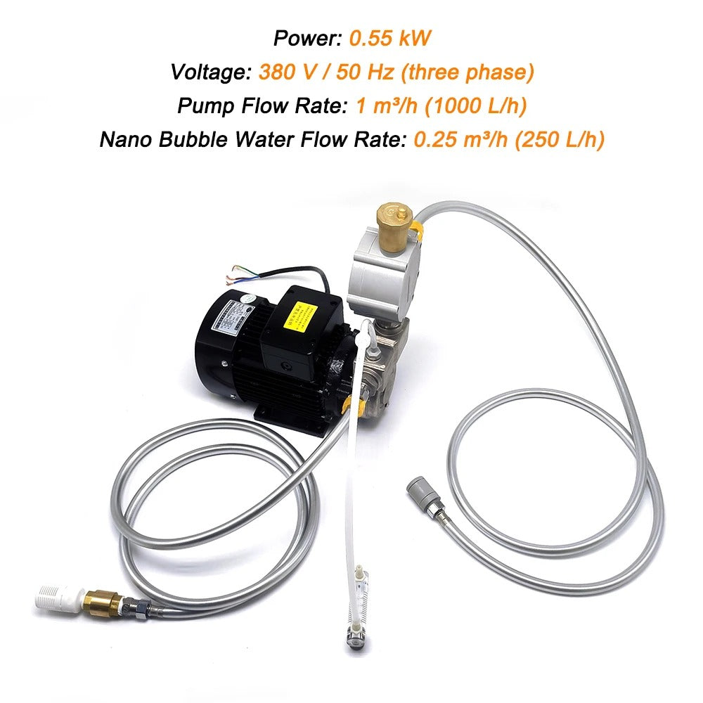 Revolutionize Water Treatment: Micro-Nano Bubble Generator & Ozone Generator Machinery with Gas-Liquid Mixing Pump