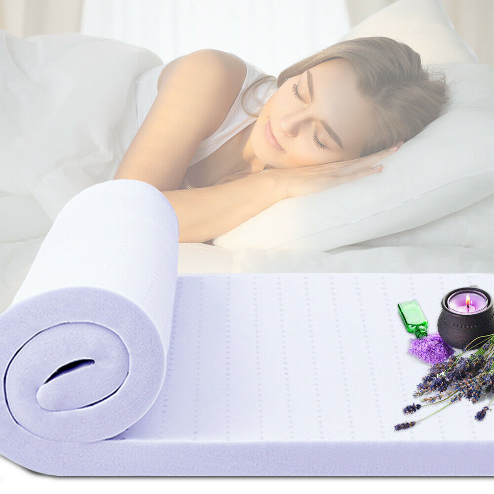 Mattress Topper Memory Foam Lavender CertiPUR-US Certified