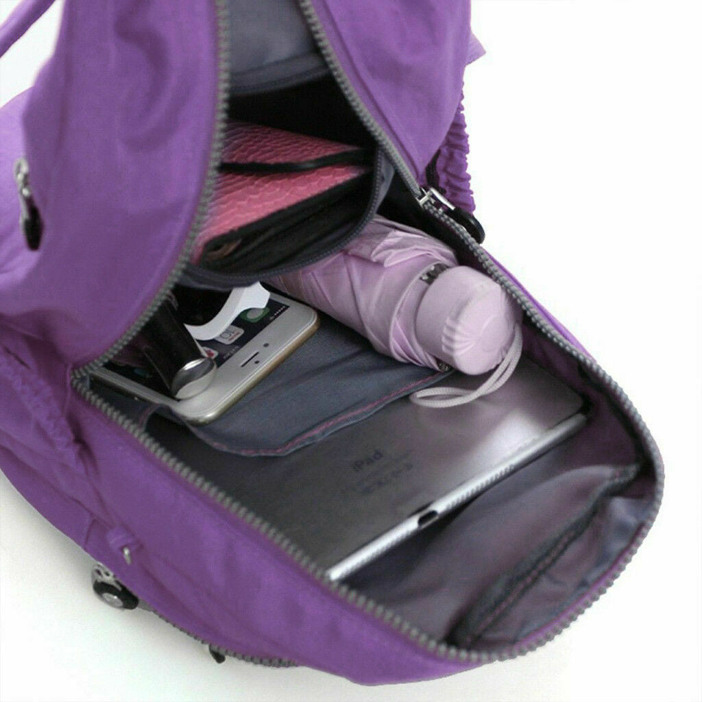 Mini Backpack Women Purse Nylon Shoulder Rucksack Small