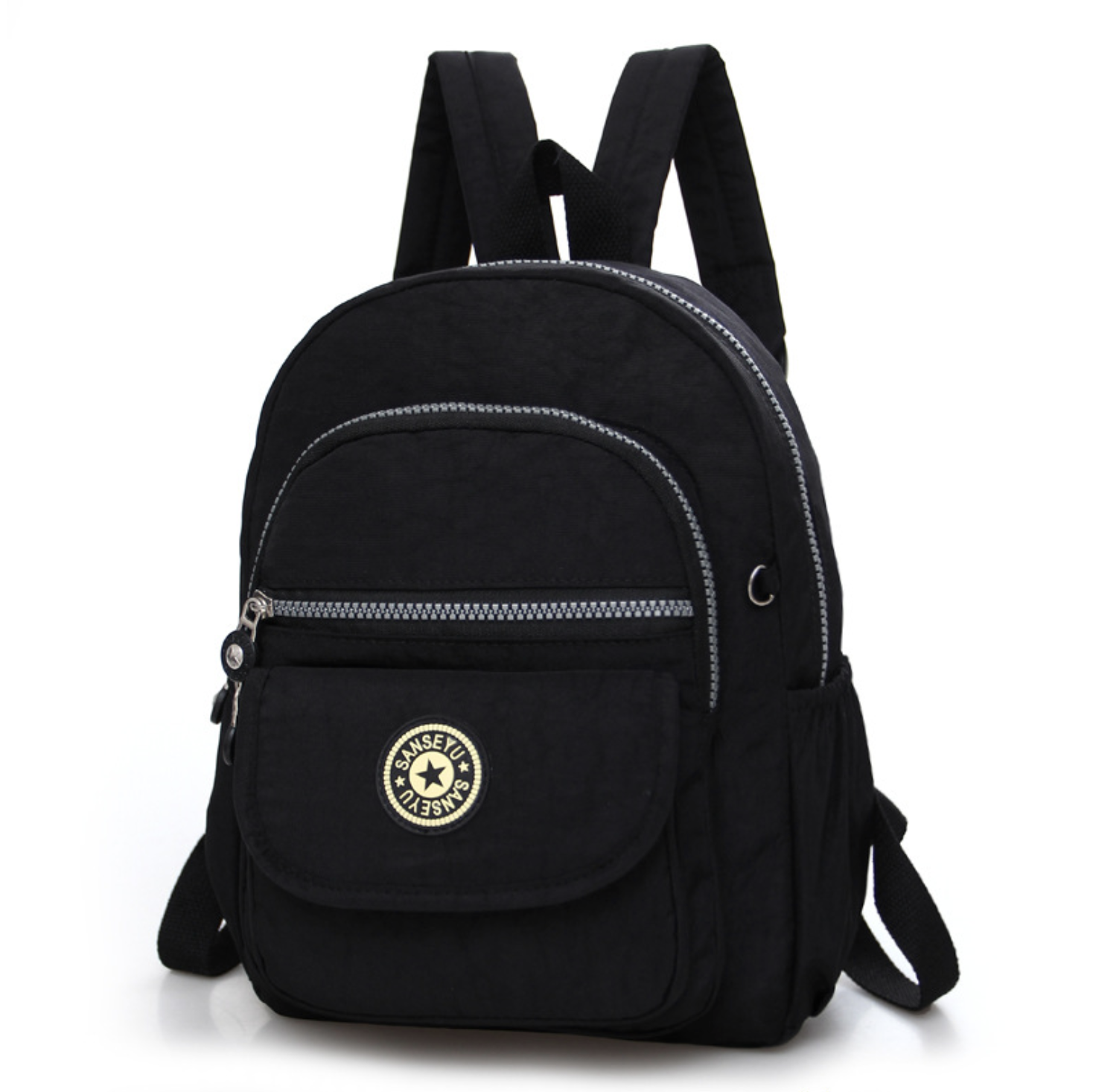 Mini Backpack Women Purse Nylon Shoulder Rucksack Small