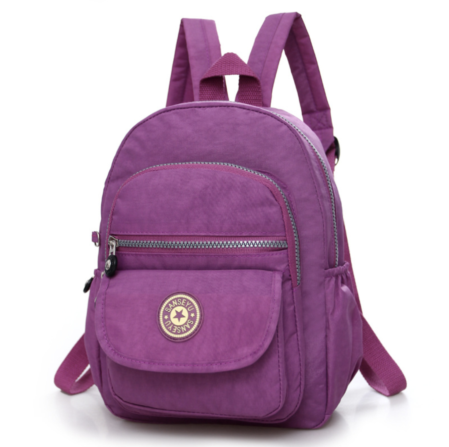 Mini Backpack Women Purse Nylon Shoulder Rucksack Small
