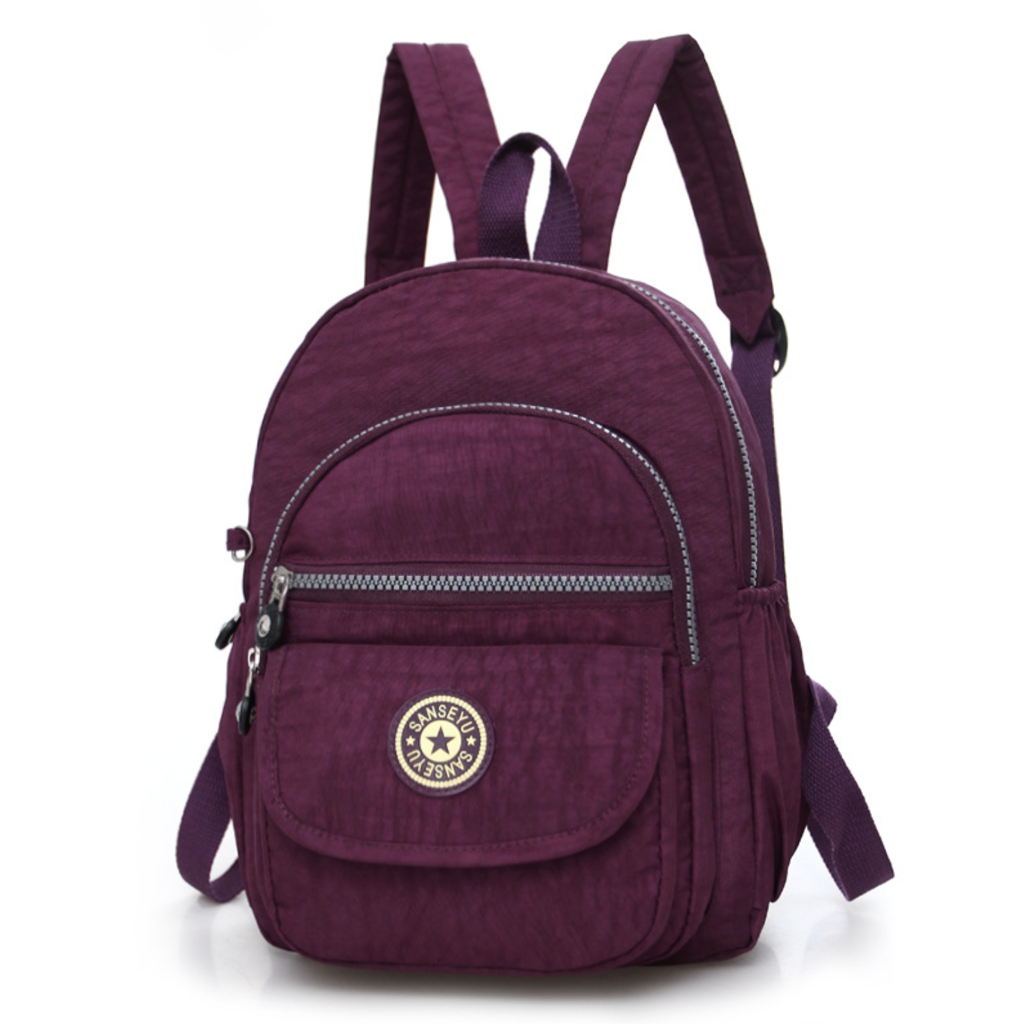 Mini Backpack Women Purse Nylon Shoulder Rucksack Small