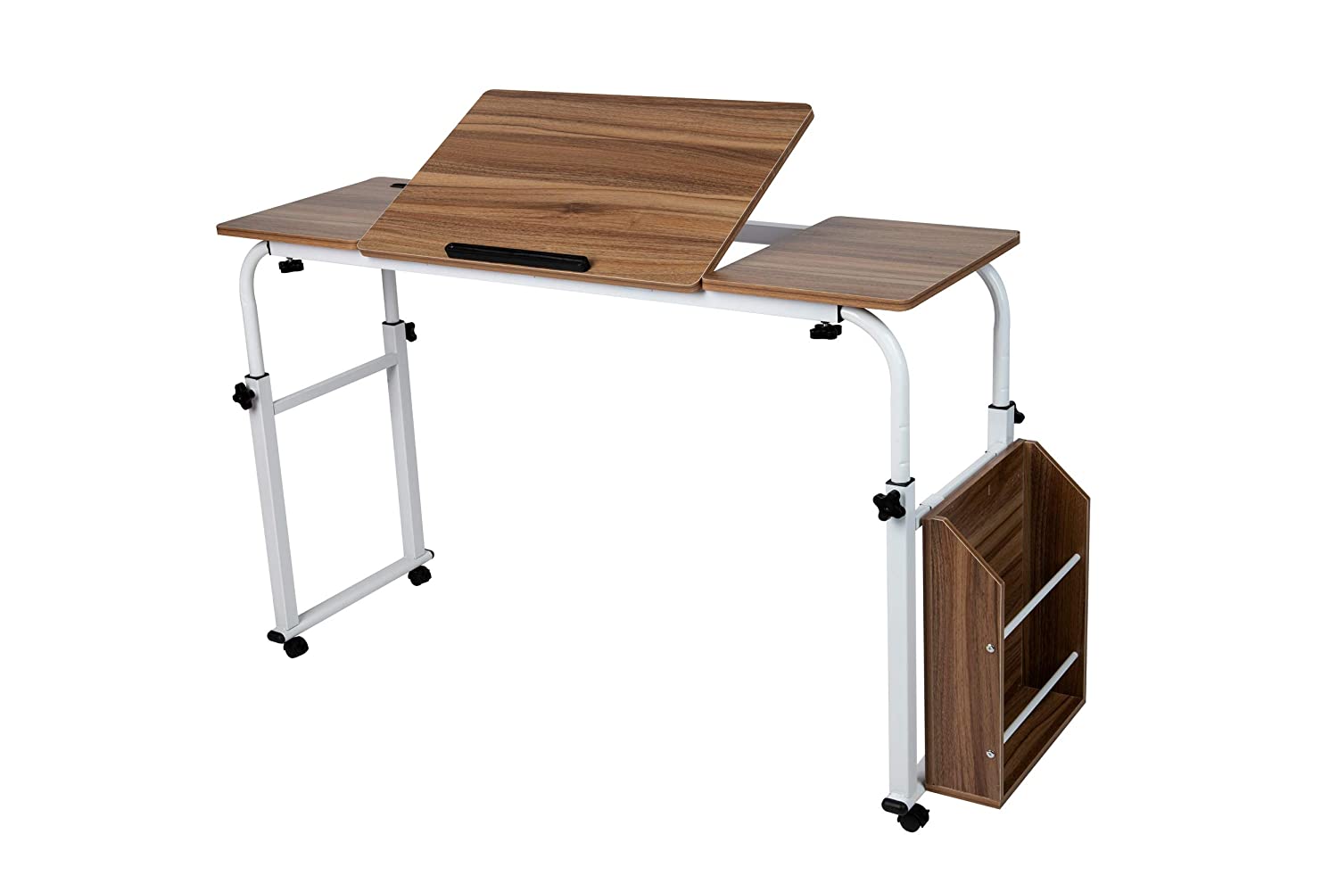 Over Bed Table Adjustable Home-Office-desks Brown - BED