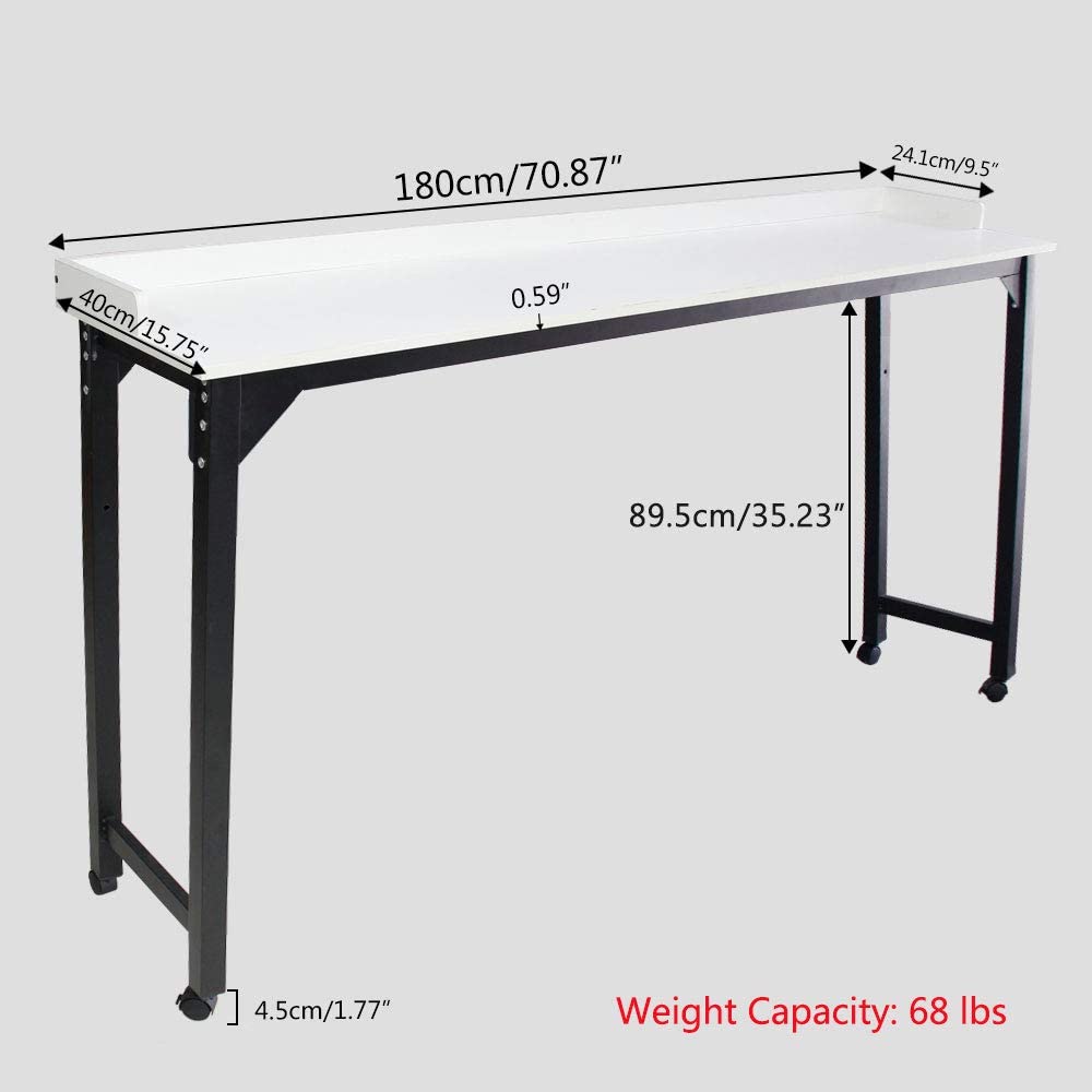 Over The bed Table Laptop Desk 71 Inches Mobile Computer