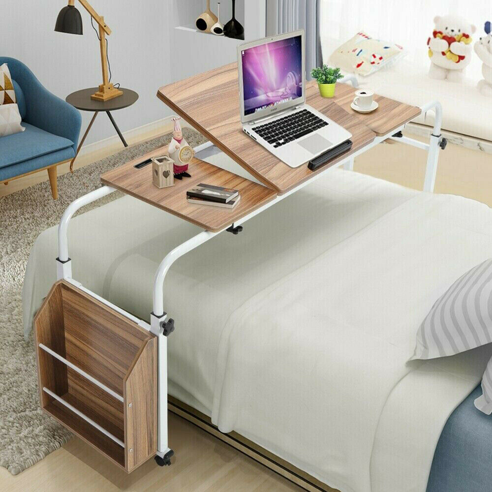 OverBed Hospital Computer Table Rolling Adjustable Laptop
