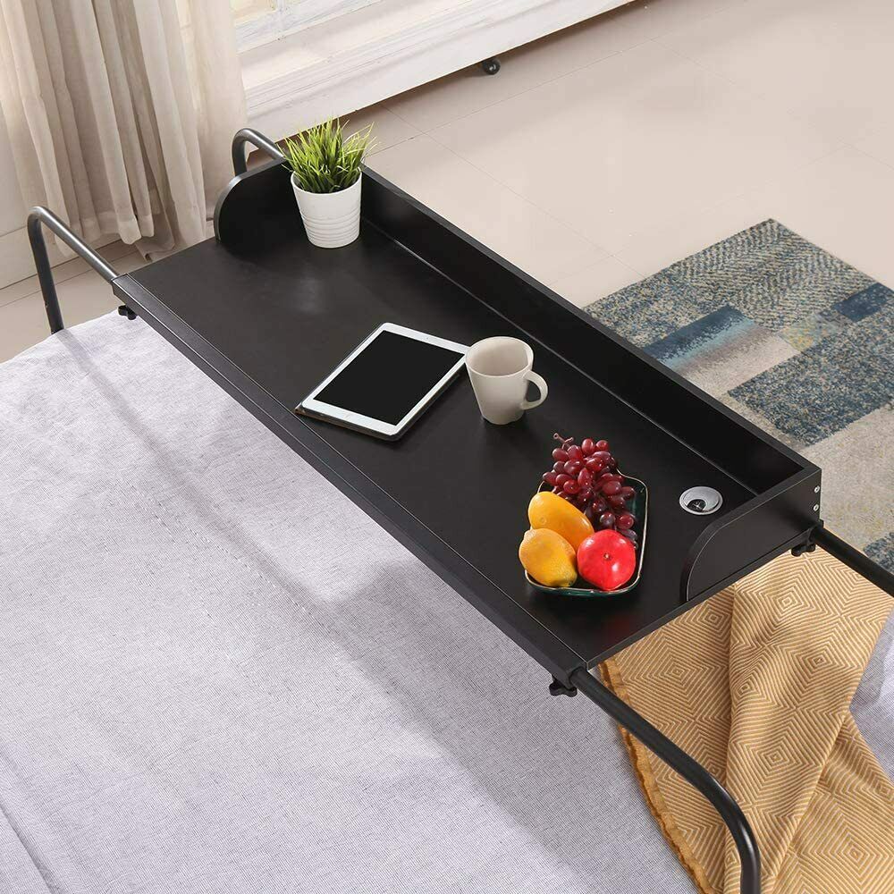 Overbed Table Height Adjustable Table Over the Bed wheels