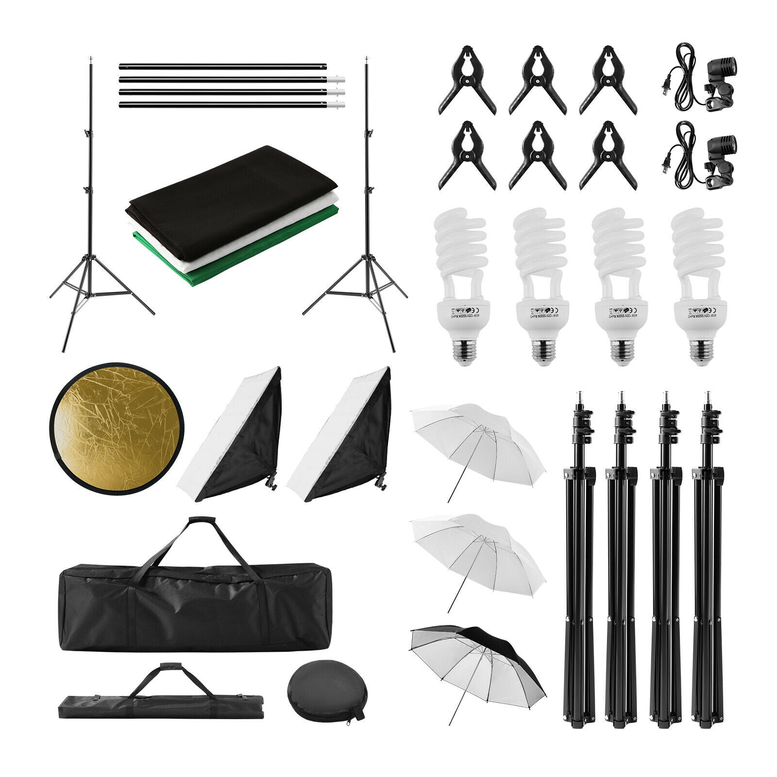 Photography Studio Lighting Kit Upgraded 100%Polyester