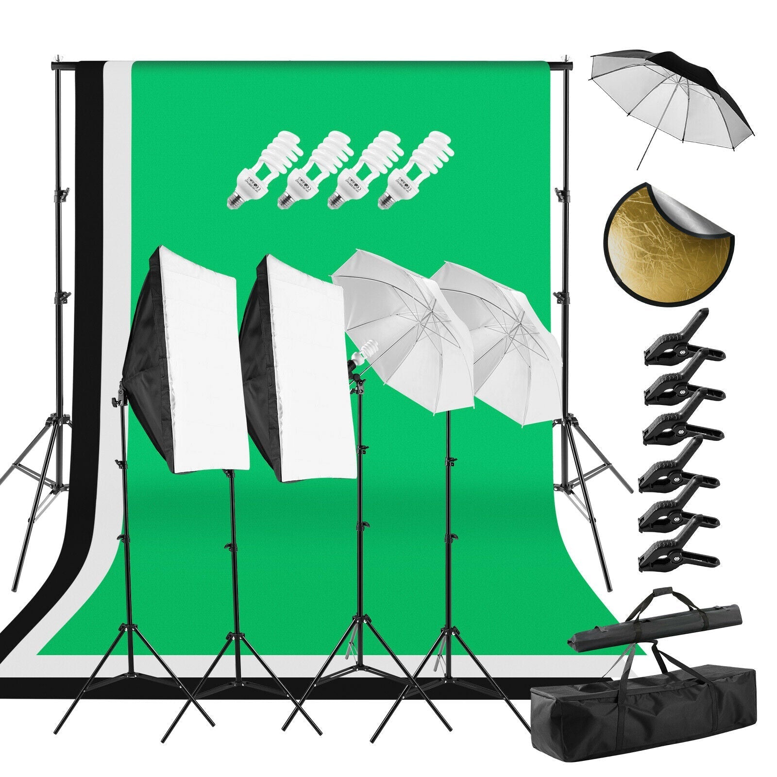 Photography Studio Lighting Kit Upgraded 100%Polyester