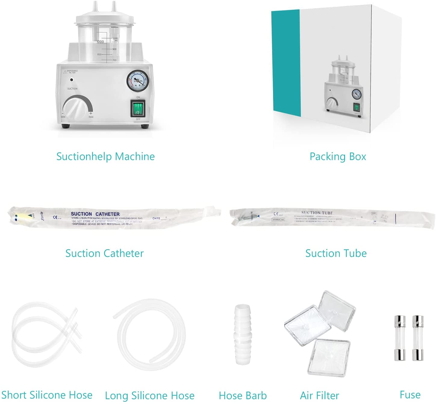 Portable Sꭒ𝚌tion Machine Oil-Free Sꭒ𝚌tion Help Device for