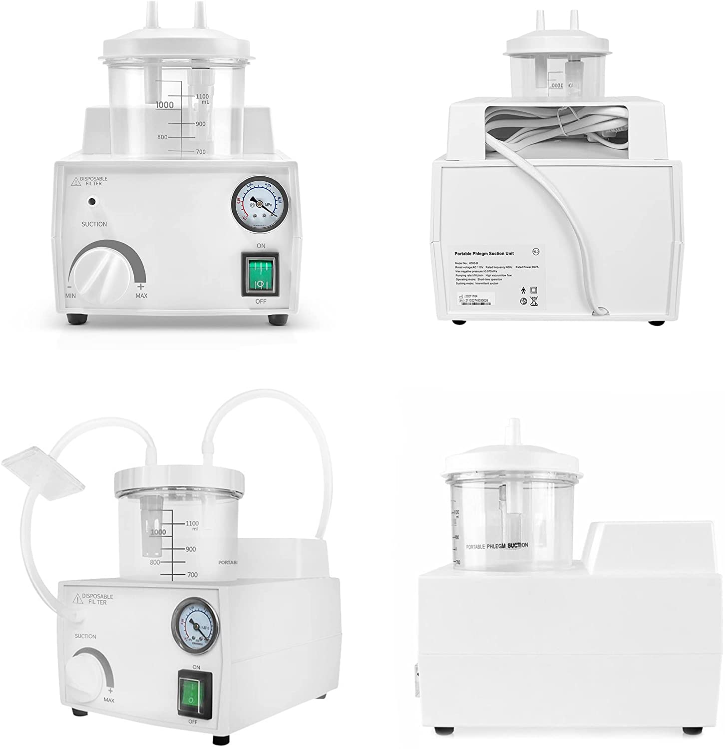 Portable Sꭒ𝚌tion Machine Oil-Free Sꭒ𝚌tion Help Device for