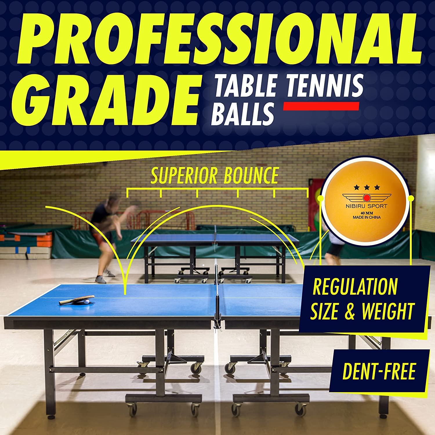 Professional Ping Pong Paddle Set with Retractable Net