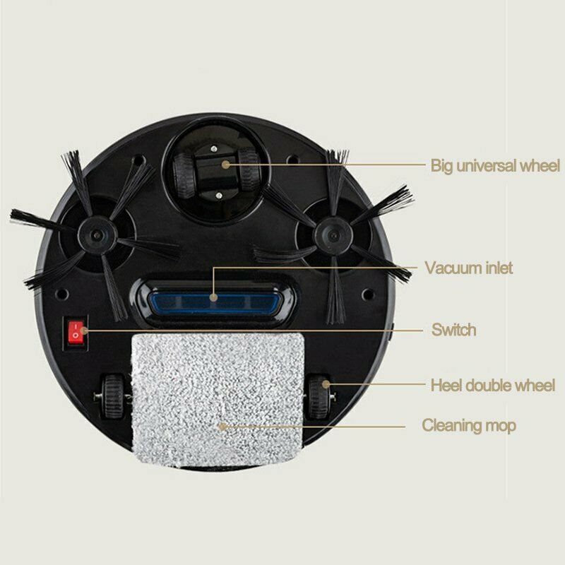 Robot Vacuum Cleaner Auto Cleaning Microfiber Mop Floor