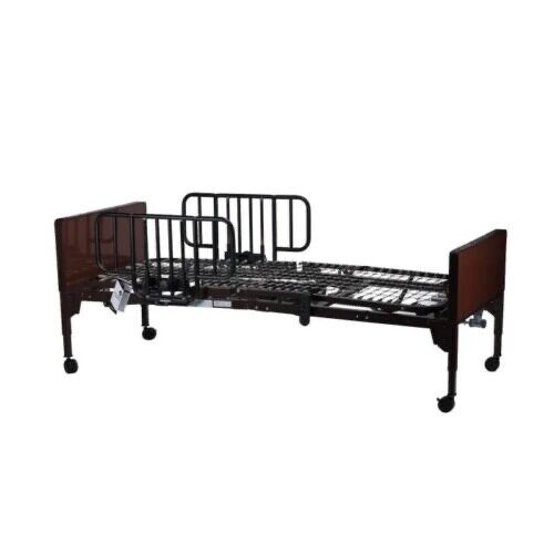 Full Electric Homecare Bed with Full Rail & Foam Mattress - Complete Comfort Solution