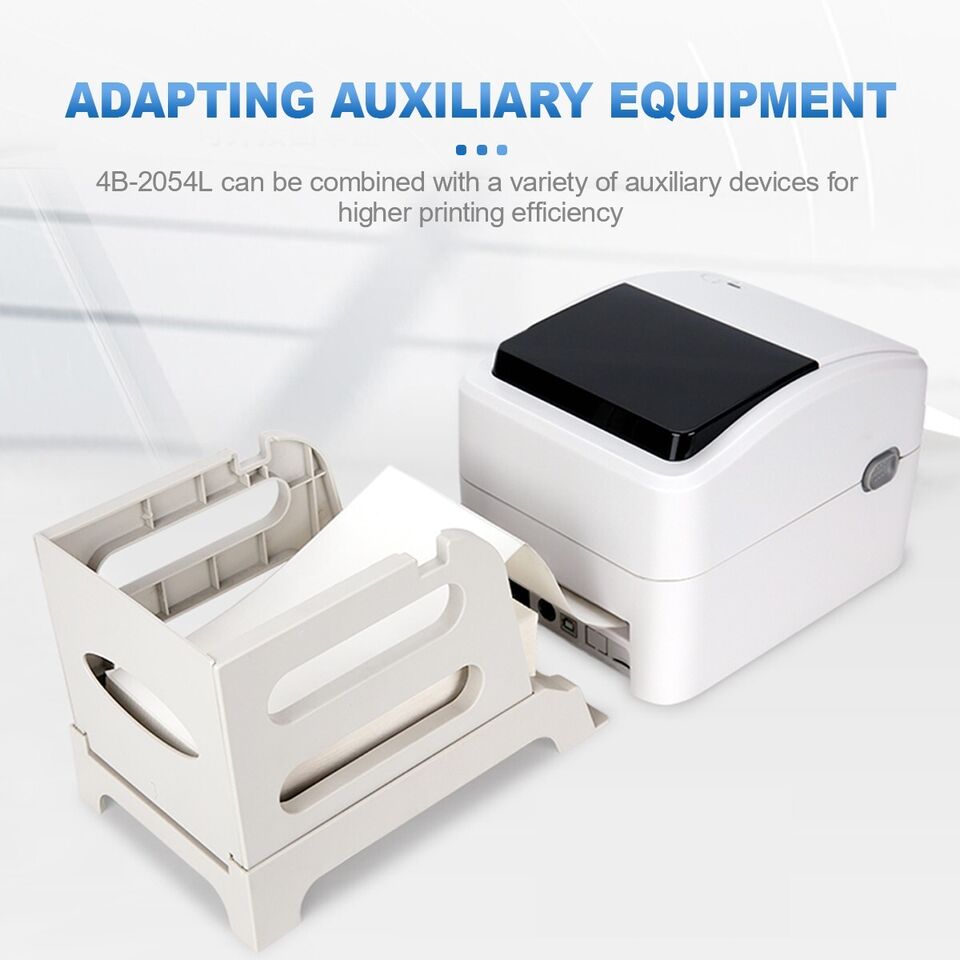 Shipping Label Printer: USB Direct Thermal Barcode Printer with 4x6 Inch Labels - Includes 6 Rolls