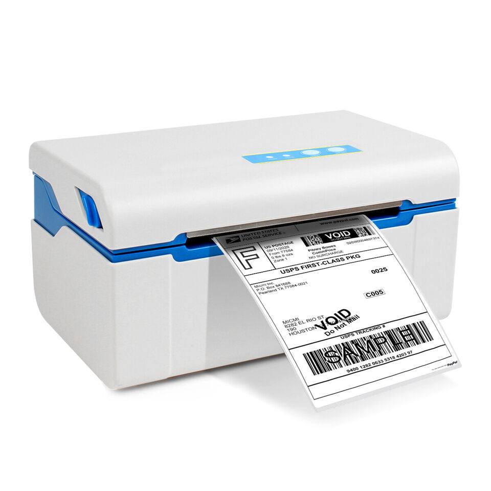 Efficient Shipping Label Printer I Direct Thermal Barcode Printer with 500 Labels Included