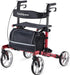 Seniors Rollator Walkers with Seat 10 Front Metal Wheels