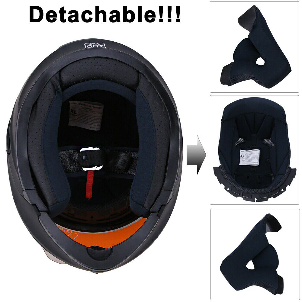 Snowmobile Helmet Flip up Modular Full Face Motorcycle