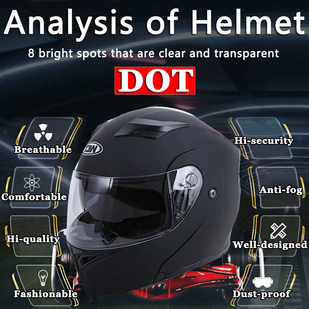 Snowmobile Helmet Flip up Modular Full Face Motorcycle
