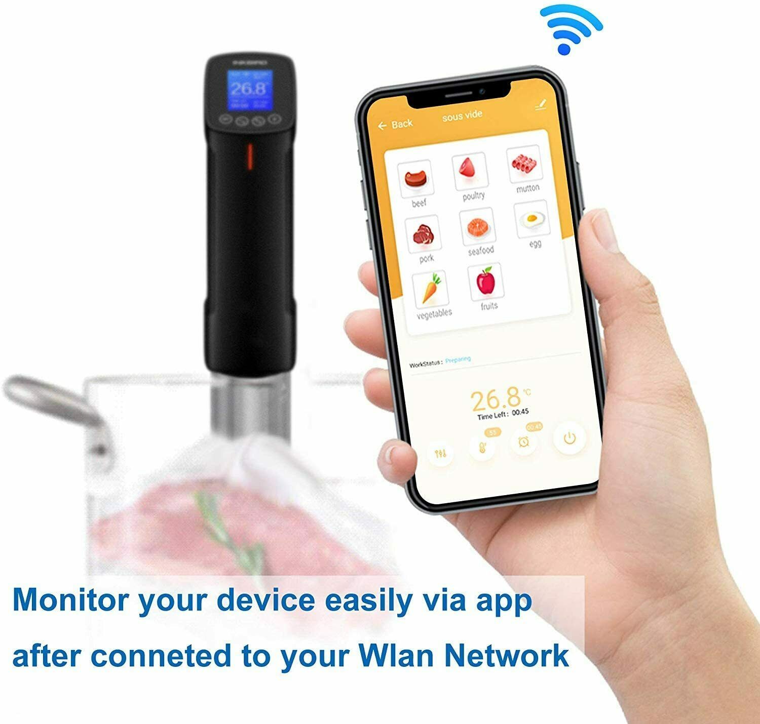 Sous Vide Cooker Precision Cookers WiFi Immersion Circulator