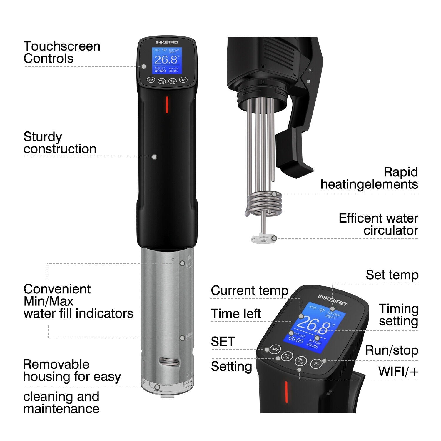 Sous Vide Cooker Precision Cookers WiFi Immersion Circulator