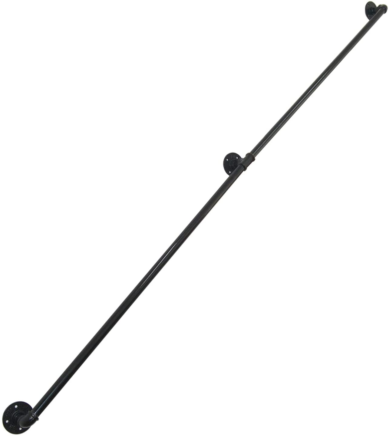 Staircase Railing 5FT-16FT Wall Mount Pipe Handrail for