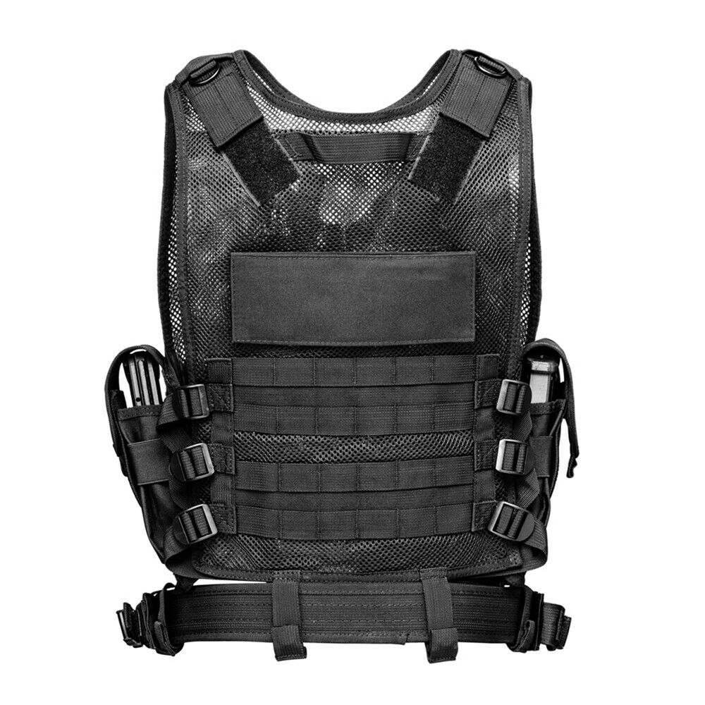 Tactical Vest MOLLE Assault Plate Carrier Combat Play Vest -