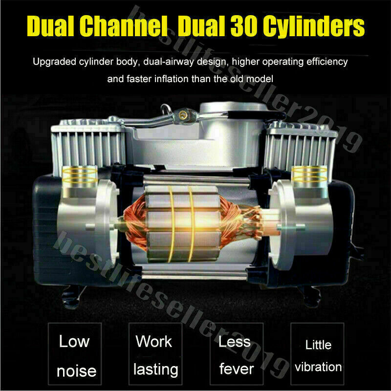 Tire Inflator 12v Air Compressor For Car Portable 150psi -
