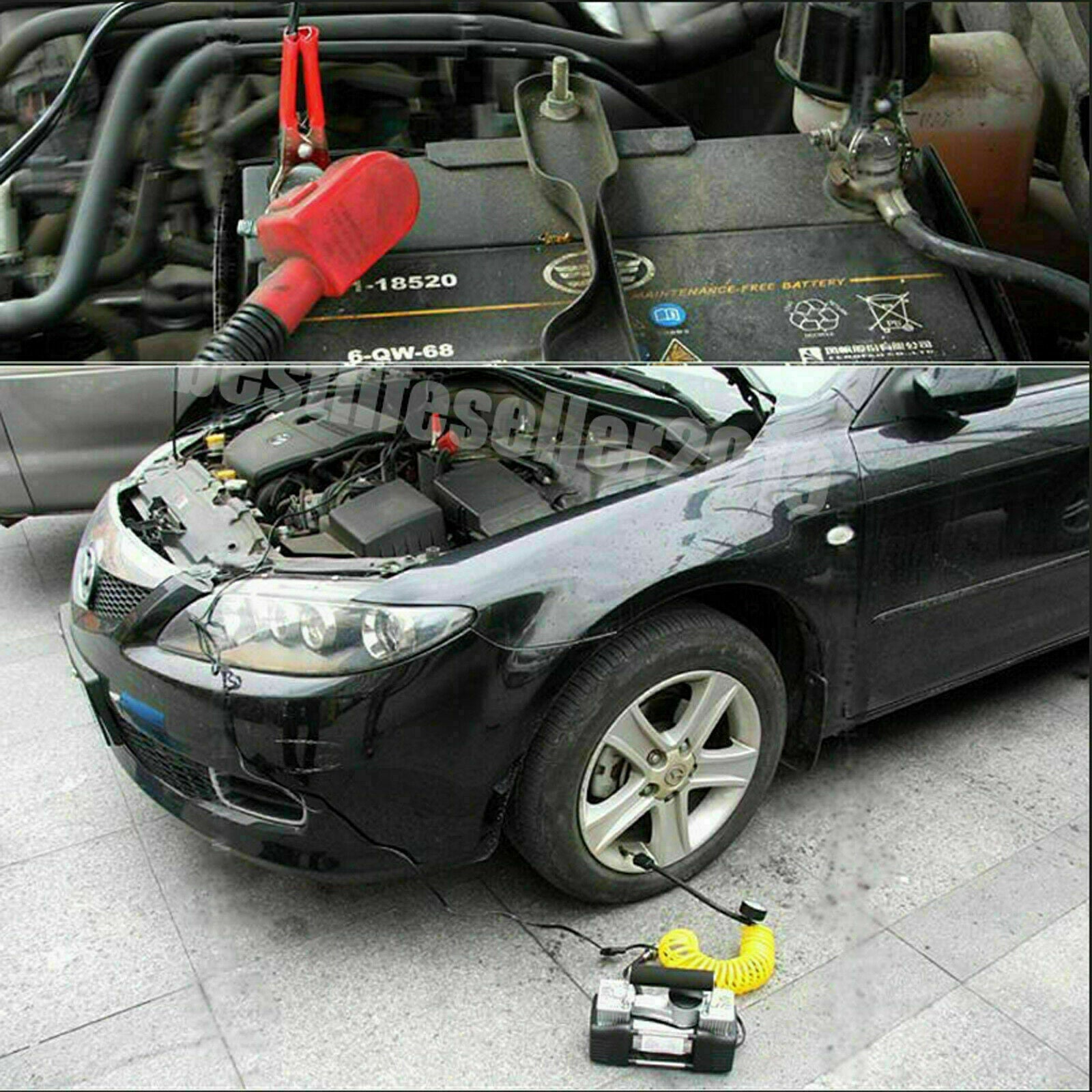 Tire Inflator 12v Air Compressor For Car Portable 150psi -