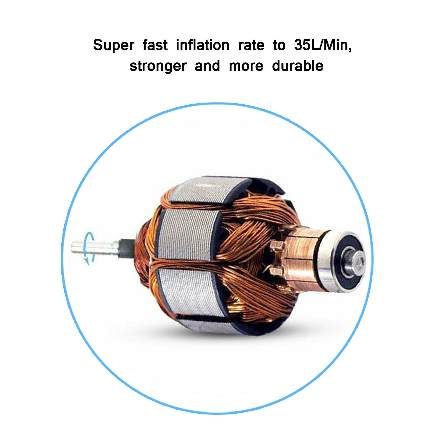 Tire Inflator Heavy Duty 12V Portable Air Compressor For Car